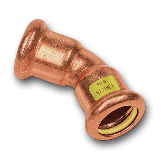 Image du produit COUDE  45&deg; F/F CUIVRE &Agrave; SERTIR GAZ