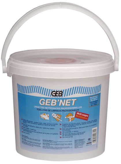 Image du produit GEB'NET seau distributeur de 70 lingettes 250 x 300 mm
