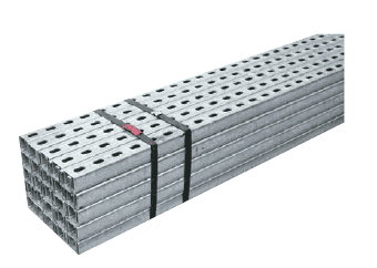 Image du produit RAIL PERFORE GALVANISE LONG 2 M 41 X 41 EP 2.5MM