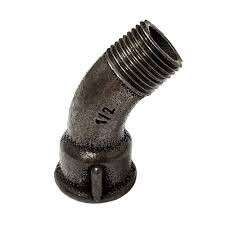Image du produit COUDE FONTE NOIR GRAND RAYON M/F 45&deg;