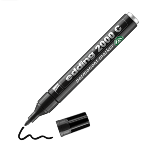 Image produit MARQUEUR NOIR PERMANENT ORPS ALU POINTE OGIVE 1.5-3MM