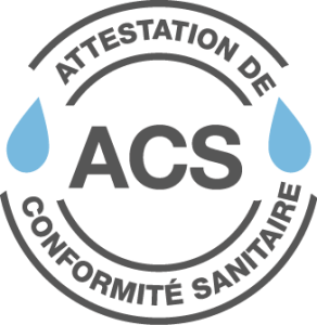 Produit certifié ACS Attestation de conformité sanitaire